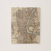  kaart van Londen Engeland (1807) Legpuzzel (Verticaal)