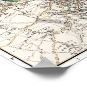  kaart van Londen Engeland Poster (Hoek)