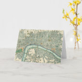  kaart van Londen Notecards (Gele Bloem)