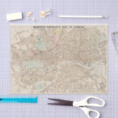  kaart van London Tissue Paper Tissuepapier (Craft)