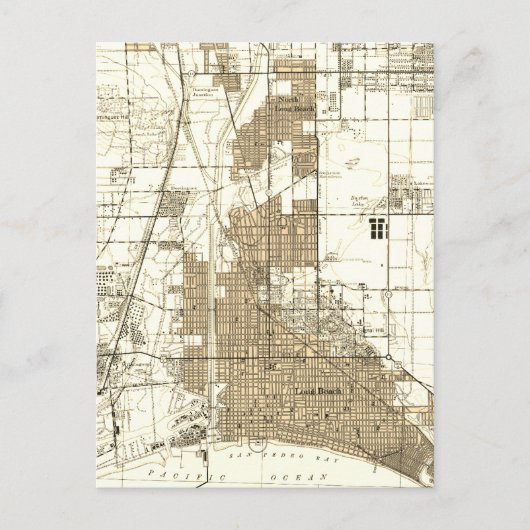  kaart van Long Beach California (Voorkant)