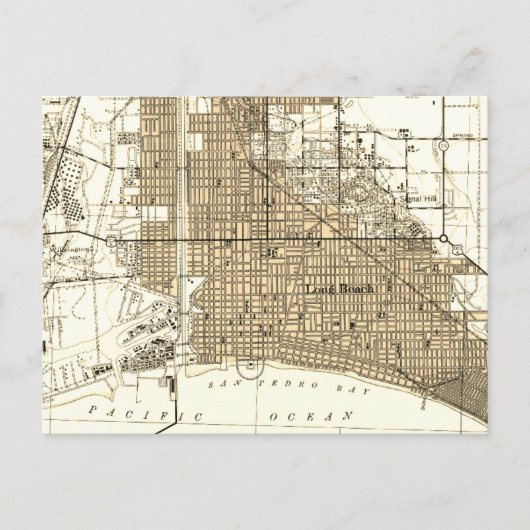  kaart van Long Beach California (Voorkant)