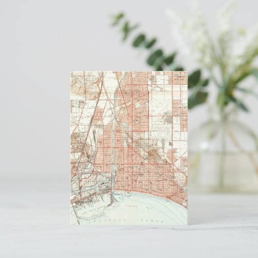  kaart van Long Beach California (1949) (Staand voorkant)