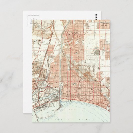  kaart van Long Beach California (1949) (Voorkant / Achterkant)