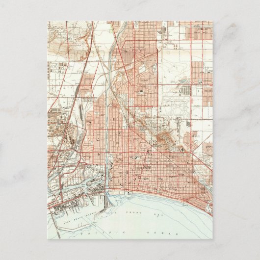  kaart van Long Beach California (1949) (Voorkant)