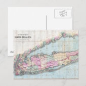  kaart van Long Island (1880) (Voorkant / Achterkant)