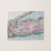  kaart van Long Island (1880) Legpuzzel (Horizontaal)