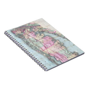  kaart van Long Island (1880) Notitieboek