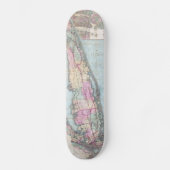 kaart van Long Island (1880) Skateboard (Voorkant)