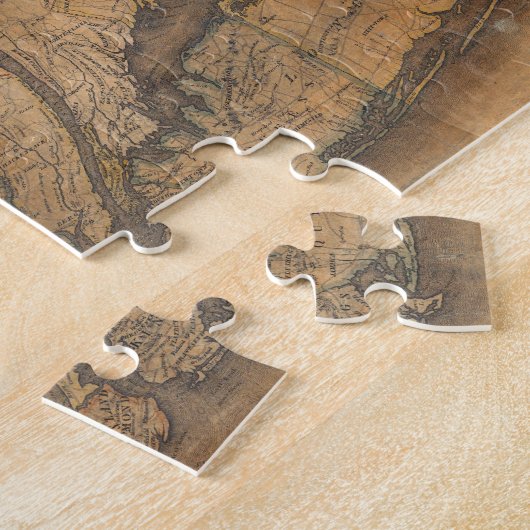  kaart van Long Island en Connecticut (1815) Legpuzzel (Zijkant)