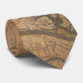 kaart van Long Island en Connecticut (1815) Stropdas (Opgerold)