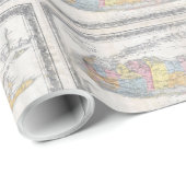 kaart van Long Island New York (1857) Cadeaupapier (Rol Hoek)