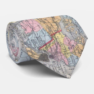 kaart van Long Island New York (1857) Stropdas