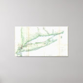 kaart van Long Island NY (1877) Canvas Afdruk (Voorkant)