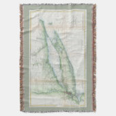  kaart van Long Island NY (1877) Deken (Voorkant Verticaal)