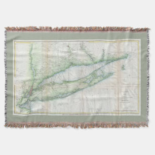 kaart van Long Island NY (1877) Deken