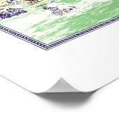 Kaart van Long Island - Recreatie en Romance Poster (Hoek)