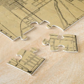  kaart van Los Angeles CA (1914) Legpuzzel (Zijkant)