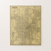  kaart van Los Angeles CA (1914) Legpuzzel (Verticaal)