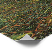  kaart van Los Angeles, Californië en de rivier Poster (Hoek)