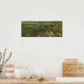  kaart van Los Angeles, Californië en de rivier Poster (Keuken)