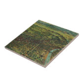  kaart van Los Angeles, Californië en de rivier Tegeltje (Zijkant)