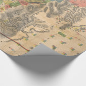 kaart van Los Angeles County CA (1888) Cadeaupapier (Hoek)