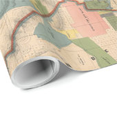 kaart van Los Angeles County CA (1888) Cadeaupapier (Rol Hoek)