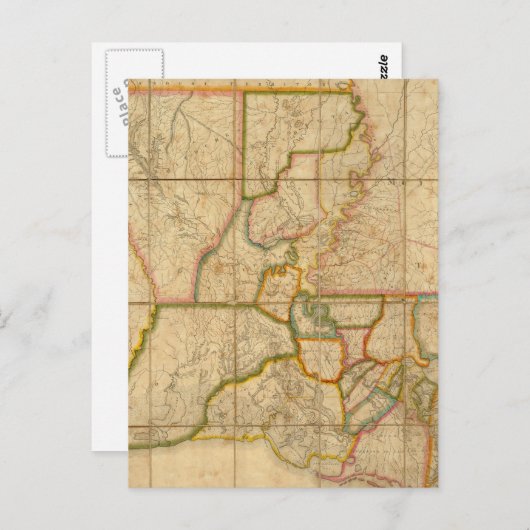  kaart van Louisiana (1816) (Voorkant / Achterkant)