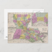  kaart van Louisiana (1853) (Voorkant / Achterkant)