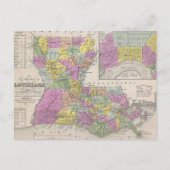  kaart van Louisiana (1853) (Voorkant)
