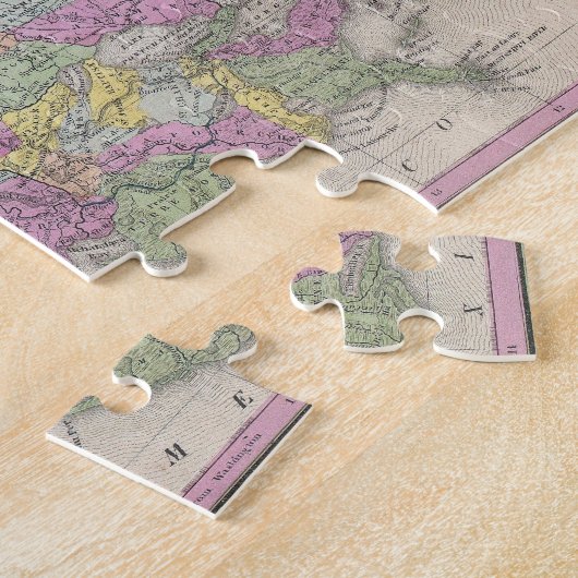  kaart van Louisiana (1853) Legpuzzel (Zijkant)