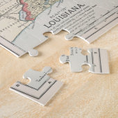  kaart van Louisiana (1891) Legpuzzel (Zijkant)