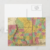 Kaart van Louisiana Mississippi en Alabama (Voorkant / Achterkant)