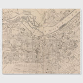  kaart van Louisville Kentucky (1873) Cadeaupapier (Vlak)