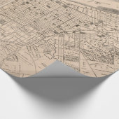  kaart van Louisville Kentucky (1873) Cadeaupapier (Hoek)