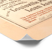 kaart van Louisville KY (1879) Poster (Hoek)