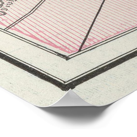  kaart van Louisville KY (1901) Poster (Hoek)