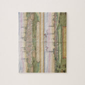 Kaart van Lubeck en Hamburg, uit 'Civitates Orbis  Legpuzzel (Verticaal)