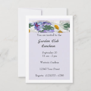 Kaart van Luncheon Flat Announcement