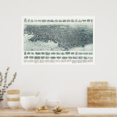 Kaart van Lynn, Massachusetts uit 1916 Poster (Keuken)