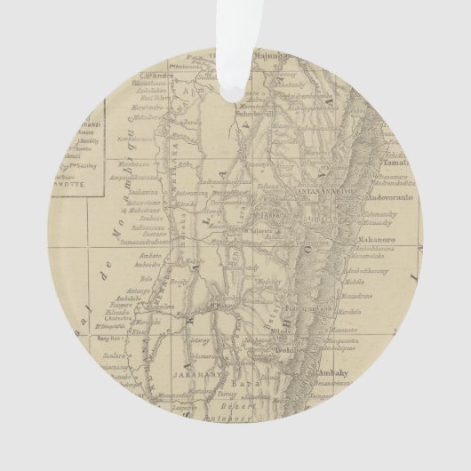 Kaart van Madagaskar Ornament (voorkant)