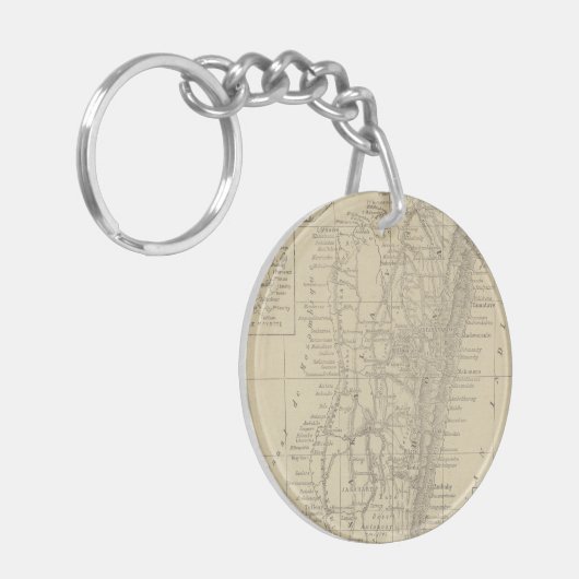 Kaart van Madagaskar Sleutelhanger (Voorkant Links)