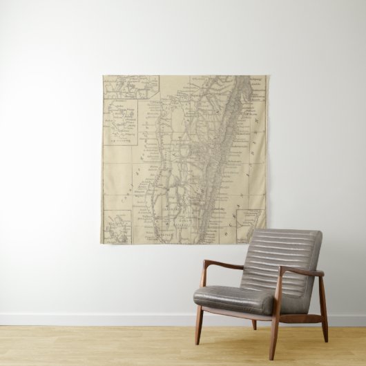 Kaart van Madagaskar Wandkleed (In situ)