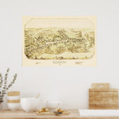  kaart van Madison, Connecticut uit 1881 Poster (Keuken)