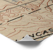 kaart van Madison Wisconsin (1904) Poster (Hoek)