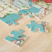 kaart van Madison Wisconsin (1959) Legpuzzel (Zijkant)