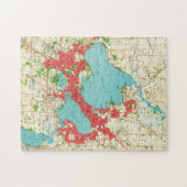 kaart van Madison Wisconsin (1959) Legpuzzel (Horizontaal)
