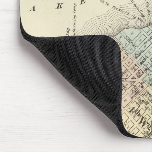 Kaart van Madison, Wisconsin Muismat (Hoek)