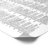  kaart van Madrid Spanje (1656) BW Poster (Hoek)